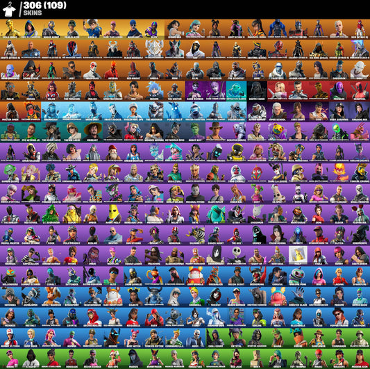 Cont Fortnite | Stacked 306 Skins Minty Axe