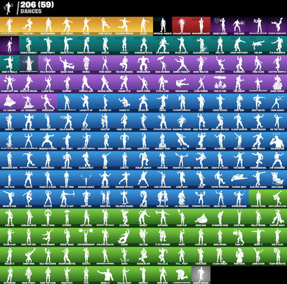 Cont Fortnite |  256 Skins Stacked