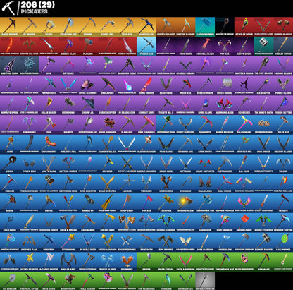Cont Fortnite |  256 Skins Stacked